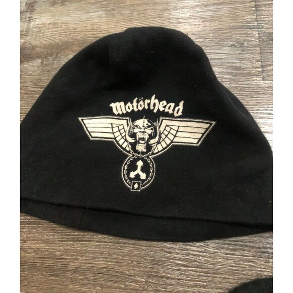Motorhead Black Beanie Skull Sock Hat Lot of 3 Heavy Metal Music - Picture 3 of 5